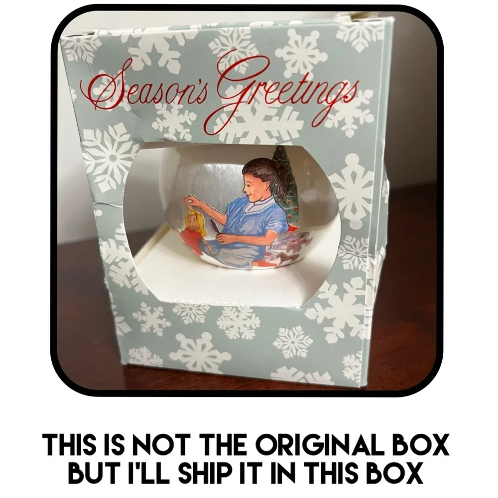 Vintage 1993 Sherris Christmas Remembrance An Old Salon Tale Holiday Ornament - Picture 5 of 5